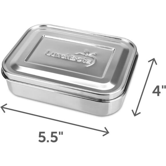 Small Snack Packer Bento Box - Extra Small Divided Stainless Steel Snack - Picture 2 of 7